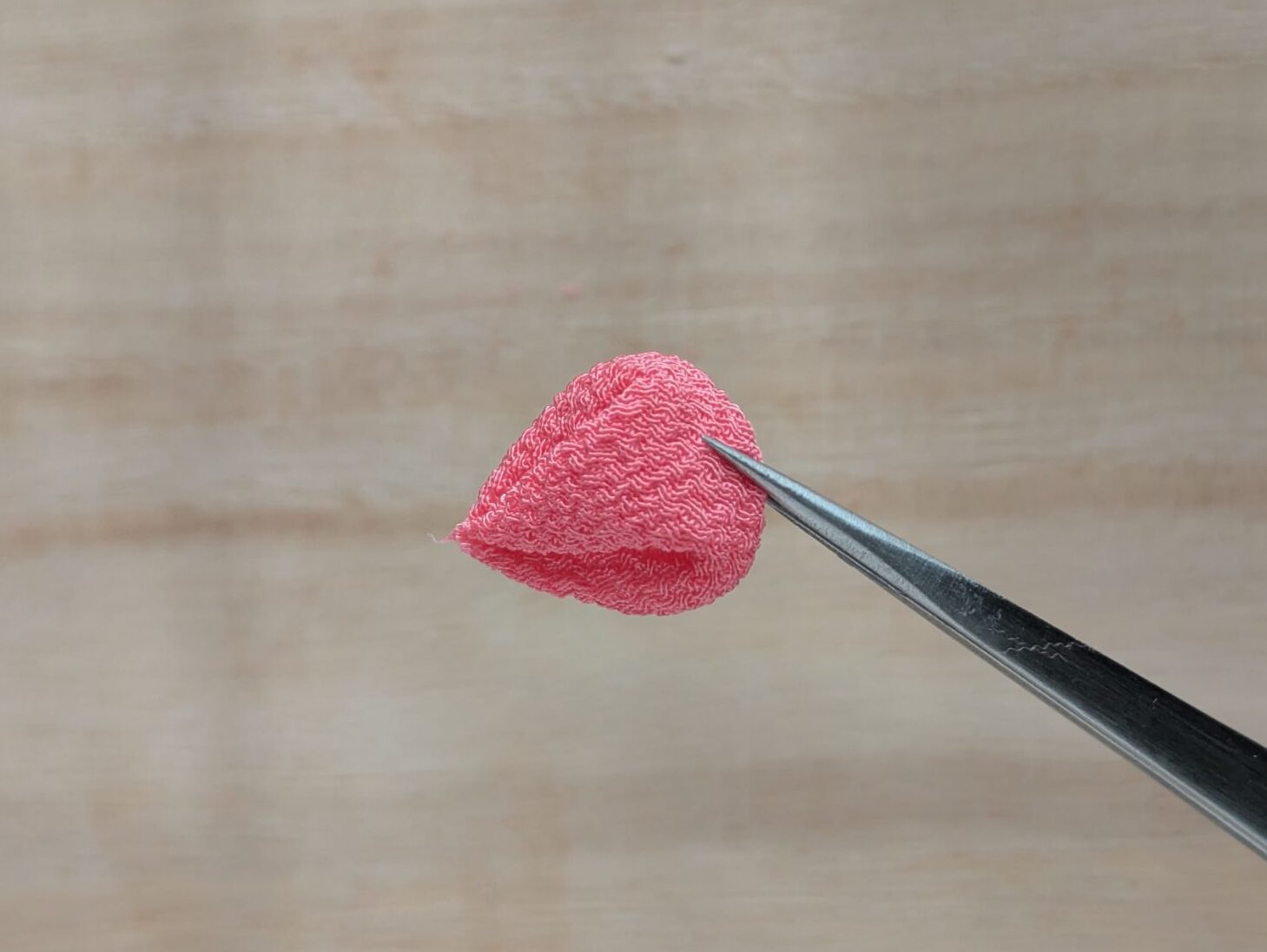 ピンクの丸裏返しの完成