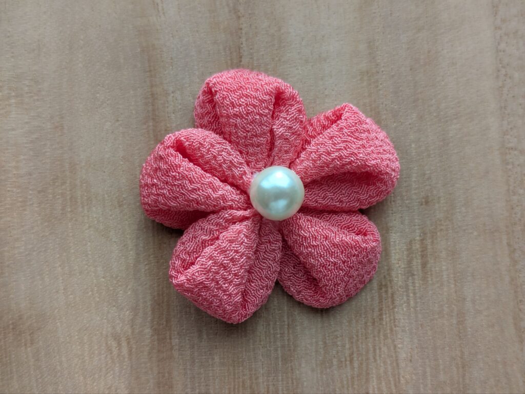 ピンクの丸裏返しの花の写真