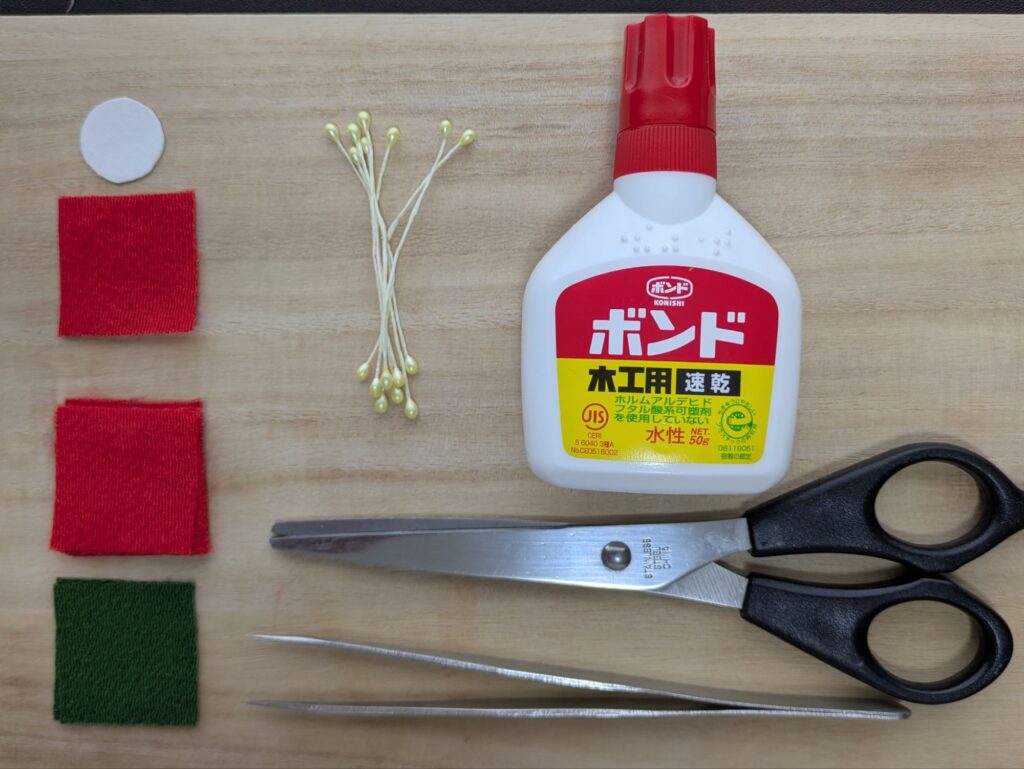 椿の作成に使う道具