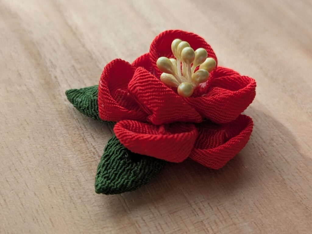 椿の斜め横からの写真