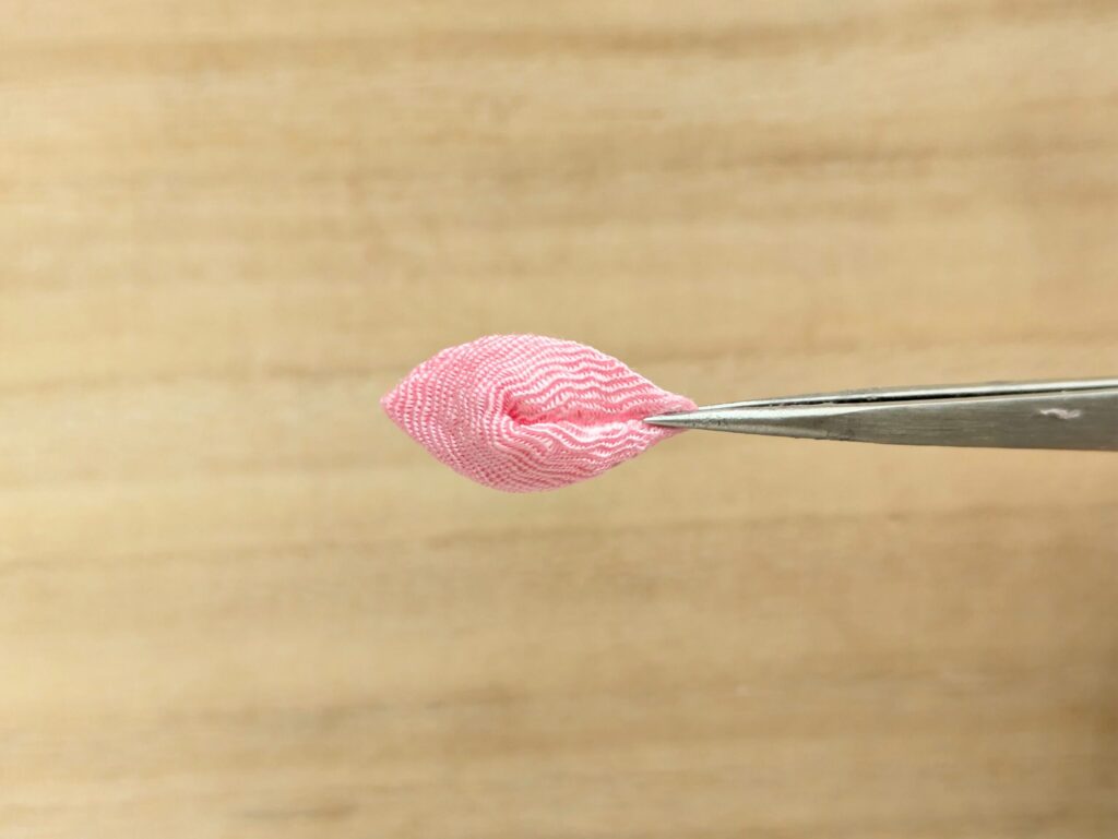 剣裏返しの作り方9、形を整えて完成(正面)