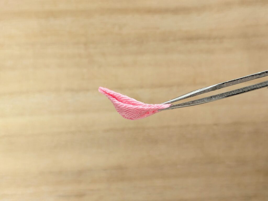 剣裏返しの作り方9、形を整えて完成(横)